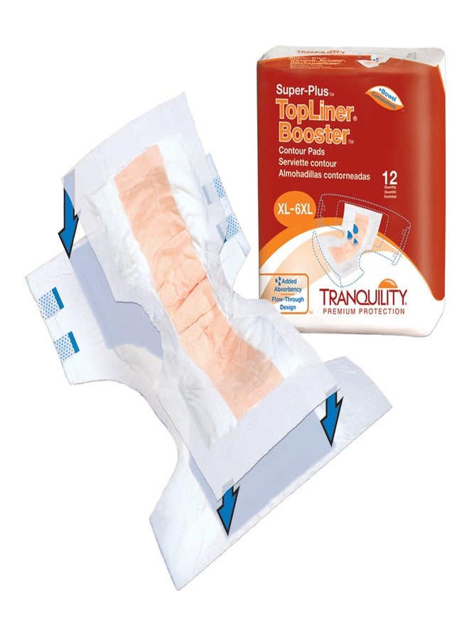Tranquility TopLiner Disposable Absorbent Booster Contour Pads for Bowel Incontinence - Super-Plus (32" x 14") - 12 ct - Image 3